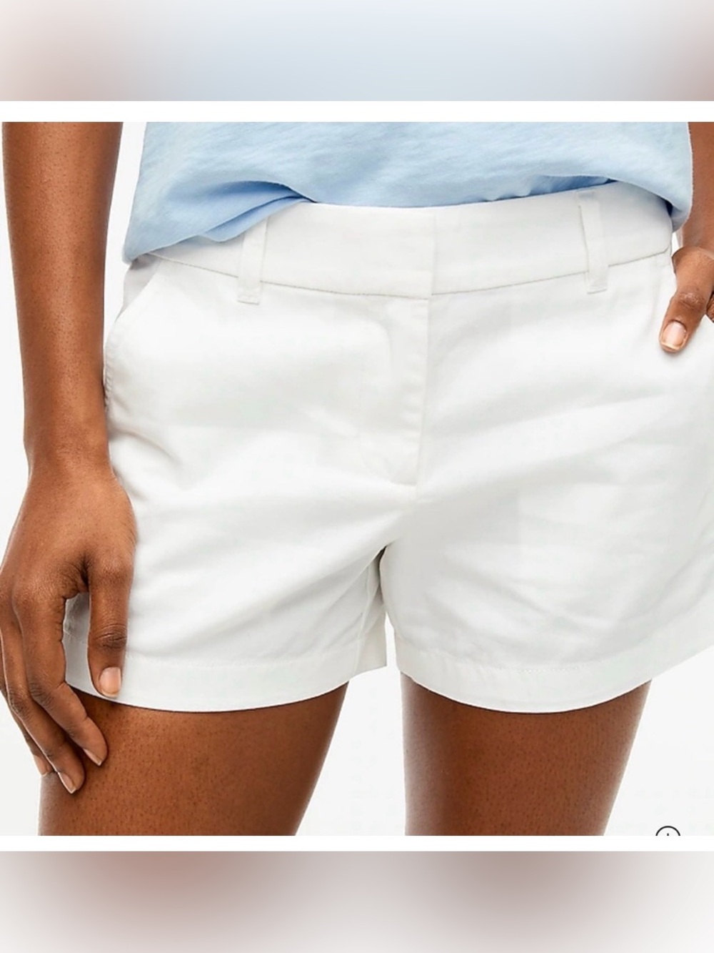 NWT J Crew 3.5 inch white shorts - size 6